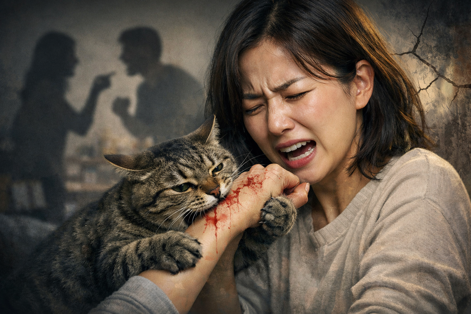 고양이 물리는 꿈