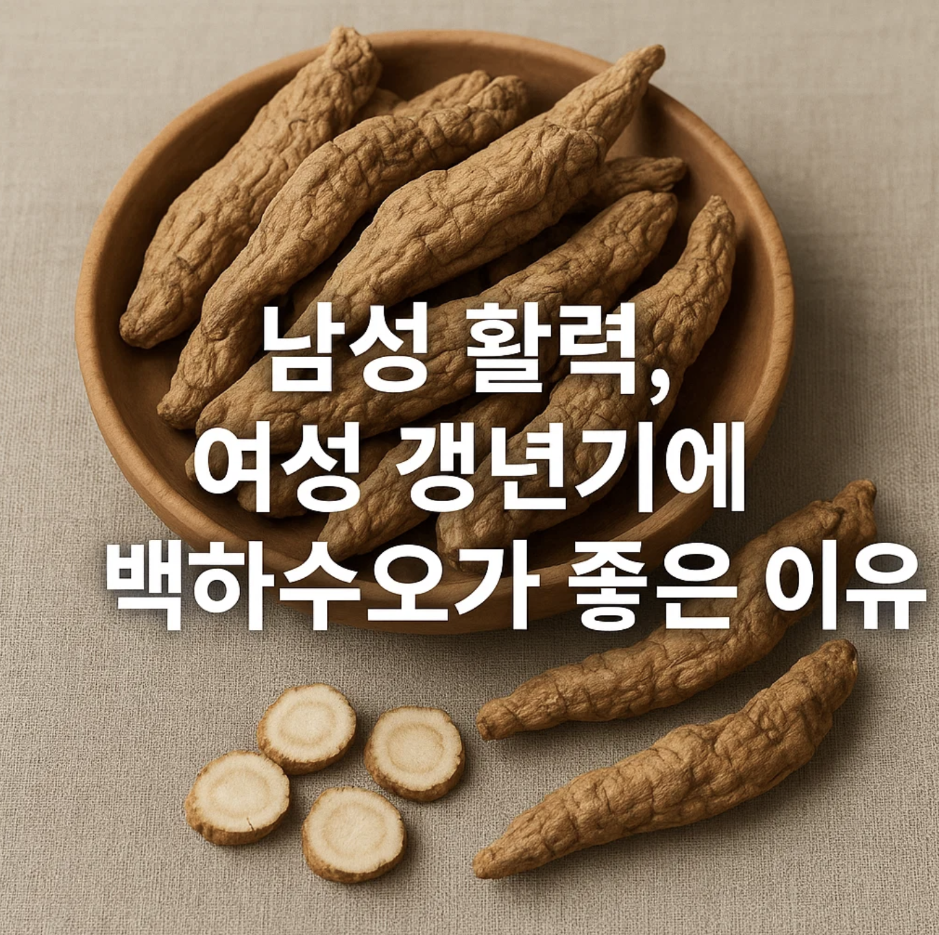 남성 활력, 여성 갱년기에 백하수오가 좋은 이유