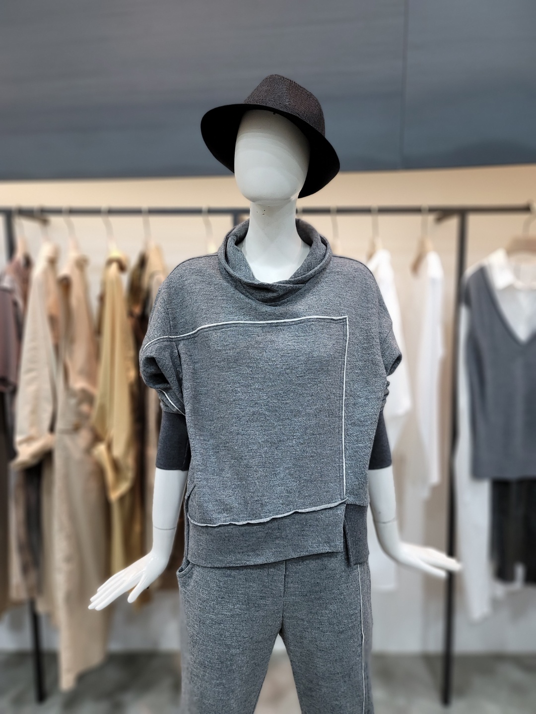 데무 저지 울 패치 티셔츠 MW2209994