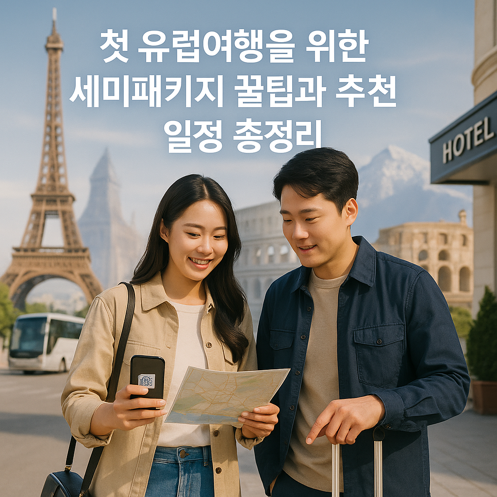 첫 유럽여행을 위한 세미패키지 꿀팁과 추천 일정 총정리