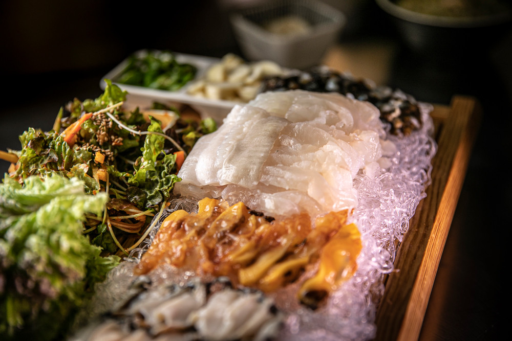 청초수 물회