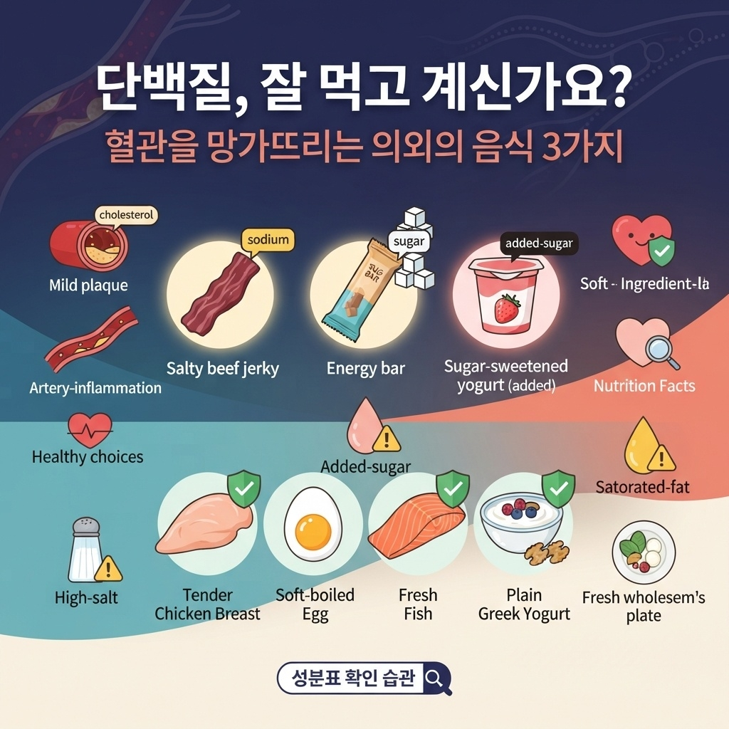 단백질 많대서 먹었는데… 혈관 망가뜨리는 ‘의외의 음식’ 3가지