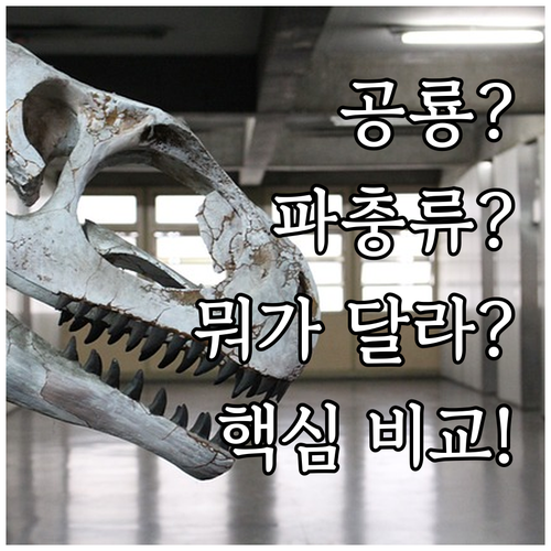 공룡과 파충류 차이점 자세히 알아보기