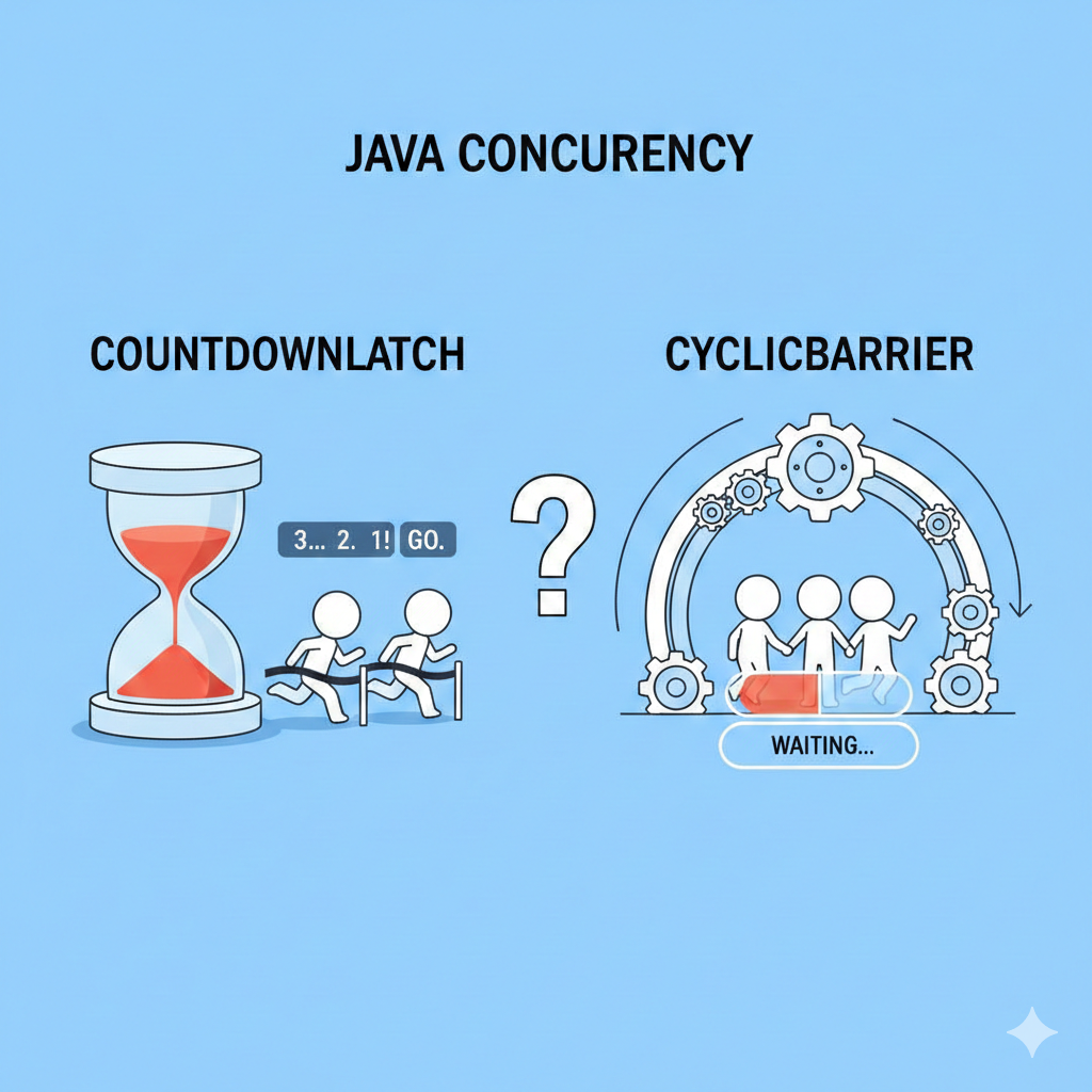 CountDownLatch vs CyclicBarrier