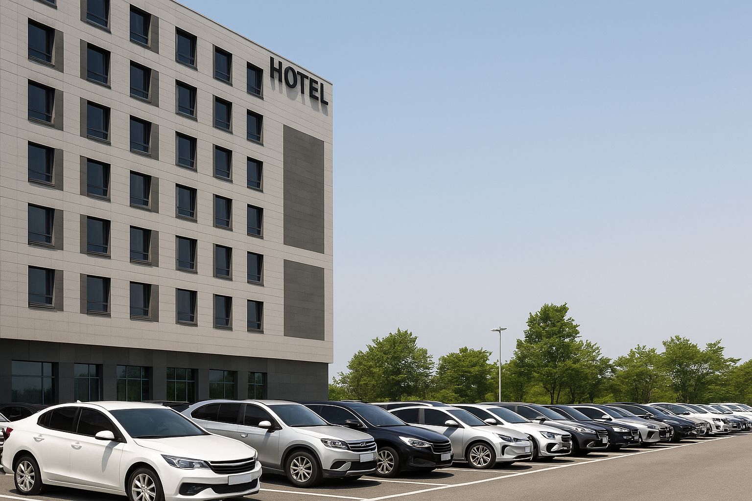 호텔 주차장 관련 사진