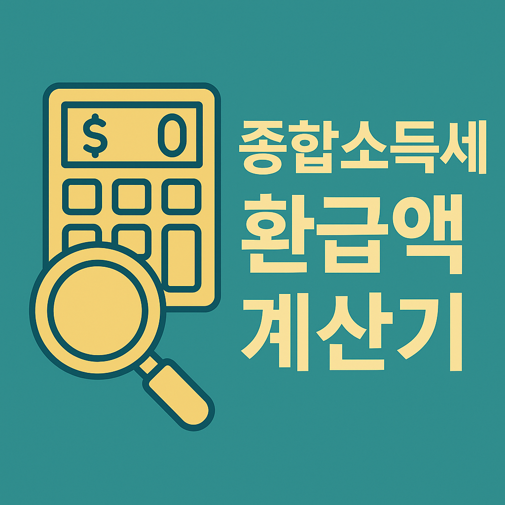 홈택스 종합소득세 계산기｜2025 환급액 미리 확인하는 법