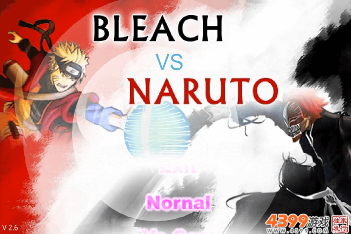나루토vs블리치-2.6-게임하기-메인-화면