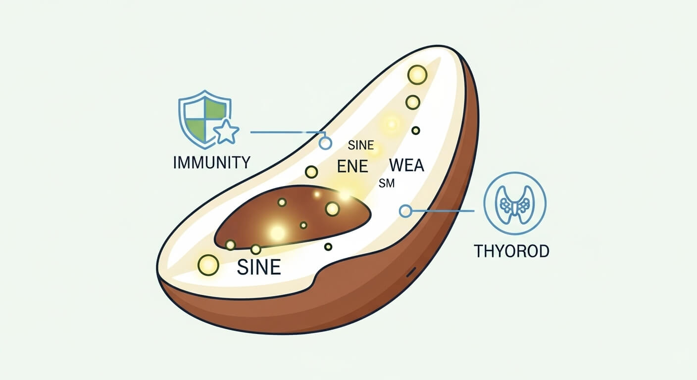 브라질너트의 영양 성분과 셀레늄 함량