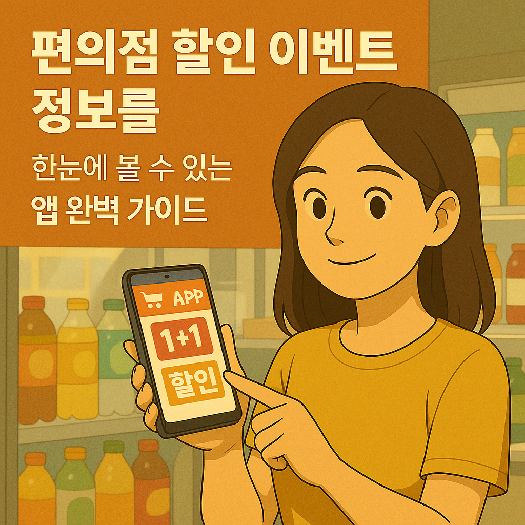 편의점 할인 이벤트 정보를 한눈에 볼 수 있는 앱 완벽 가이드