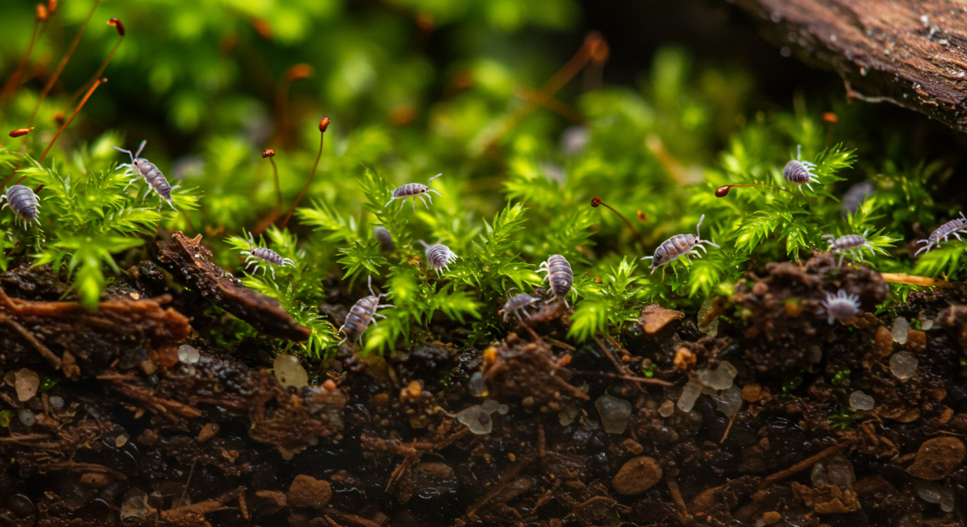 비바리움 속 청소생물 사진