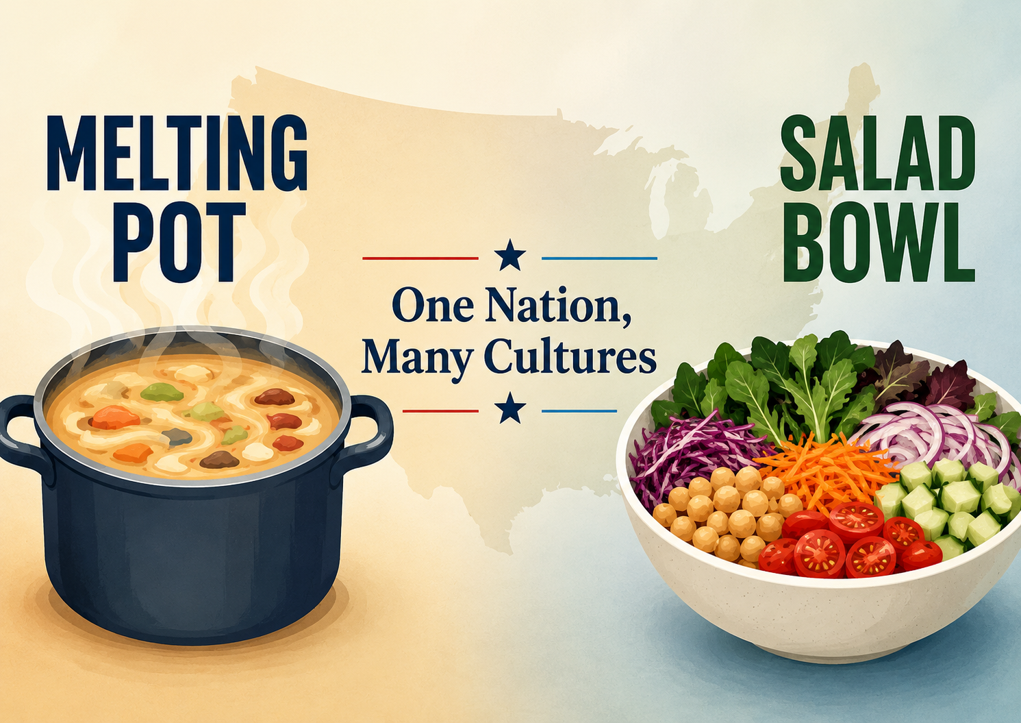 멜팅팟과 샐러드볼 미국 사회
