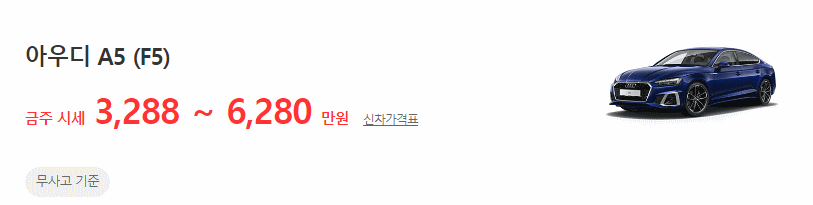 A5(F5) 중고차
