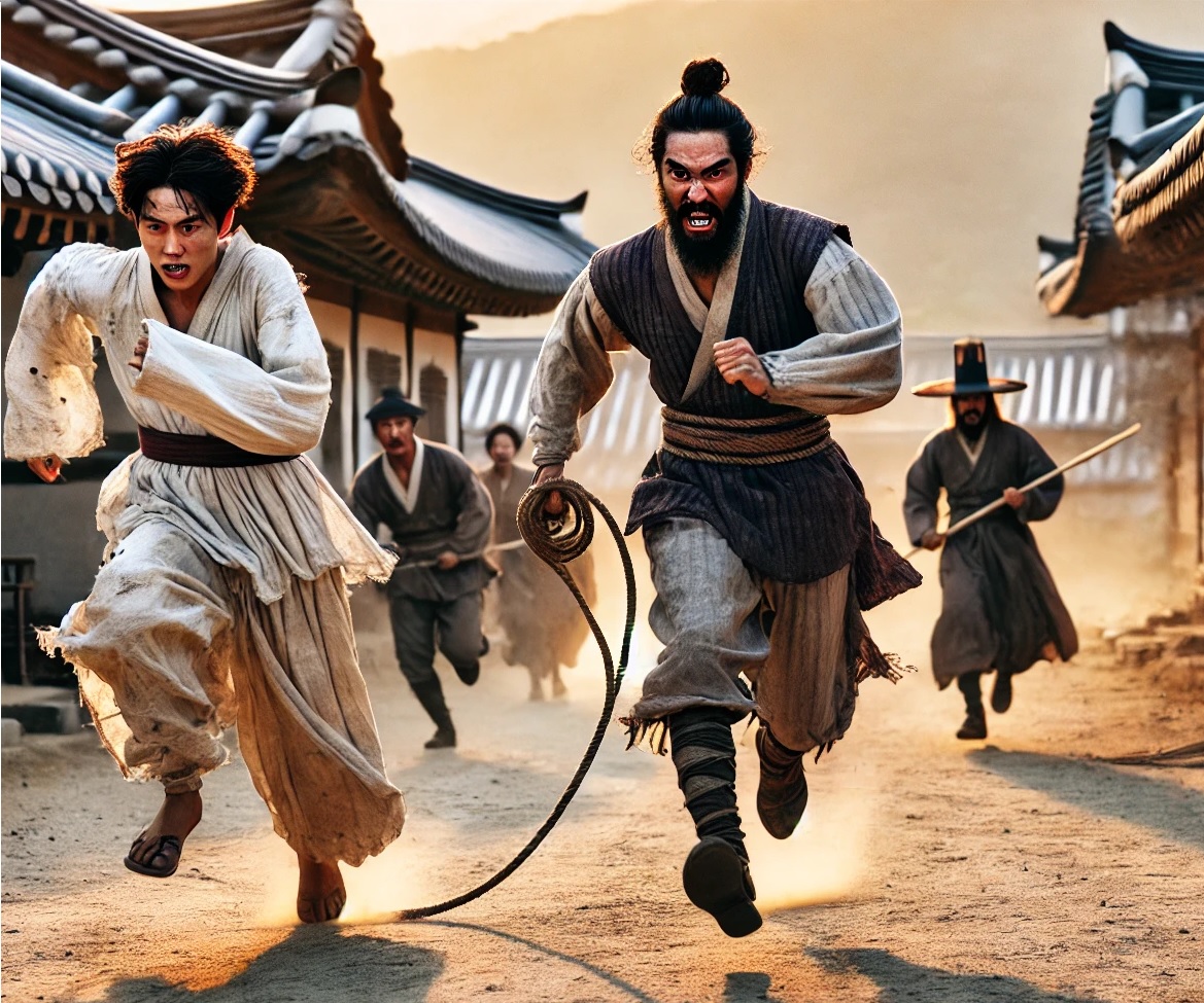 도망 노비를 쫓는 조선시대 추노의 모습