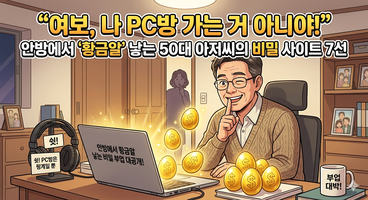 "여보, 나 PC방 가는 거 아니야!" 안방에서 '황금알' 낳는 50대 아저씨의 비밀 사이트 7선