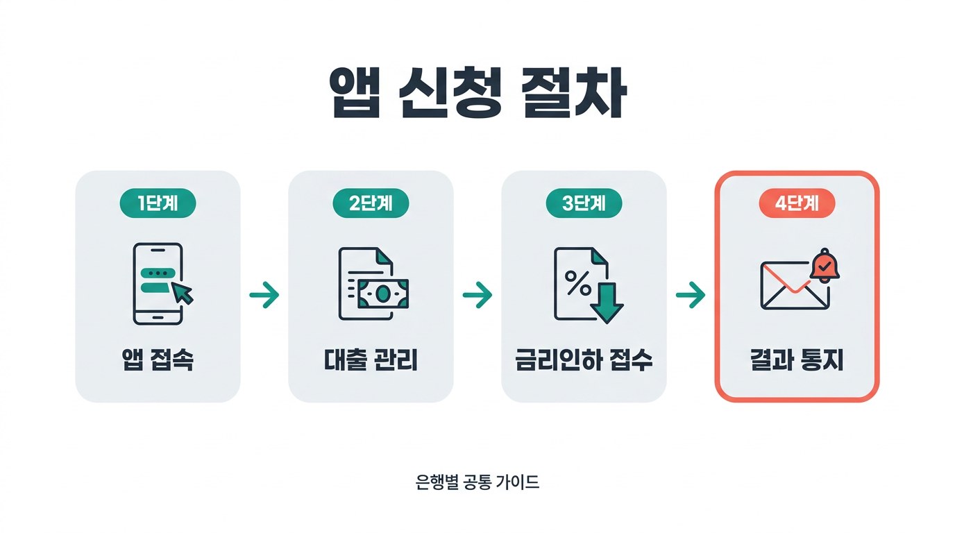 금리인하요구권 대상 앱 신청 절차
