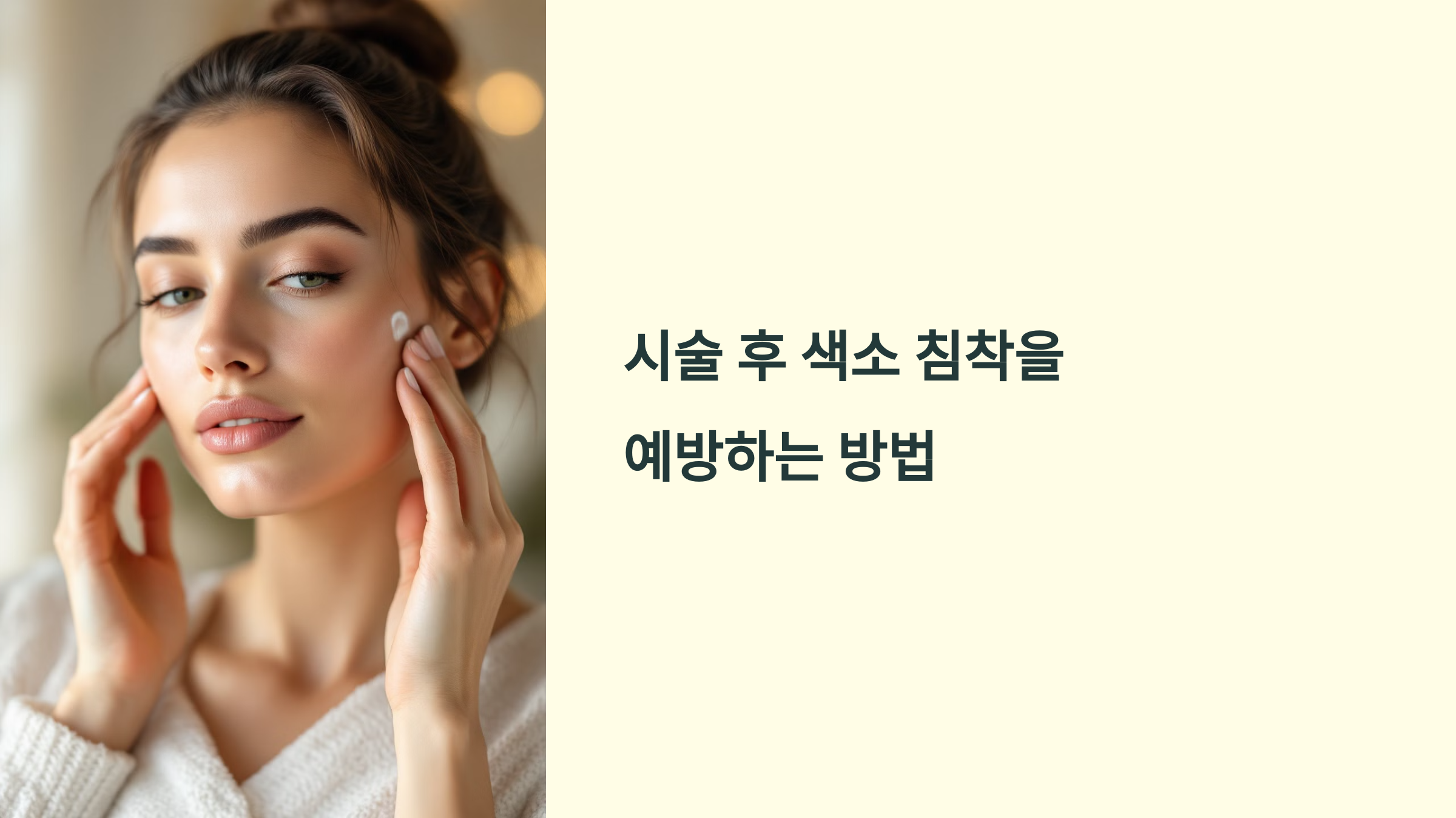 시술 후 색소 침착을 예방하는 방법에 관한 이미지