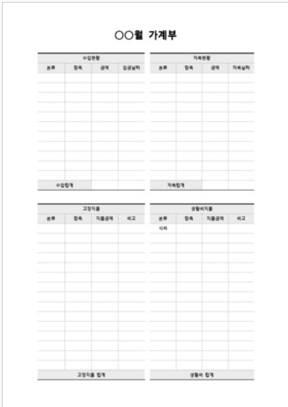 가계부