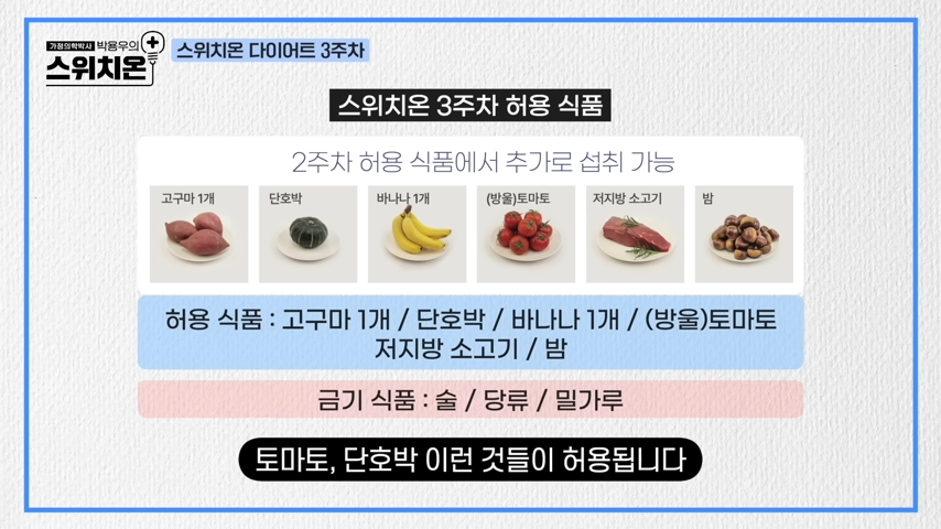 박용우 스위치온 다이어트 3주차