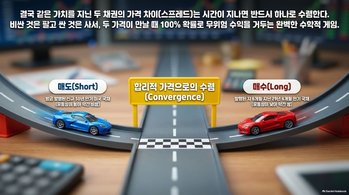 두 채권 가격의 차이를 이용한 차익거래