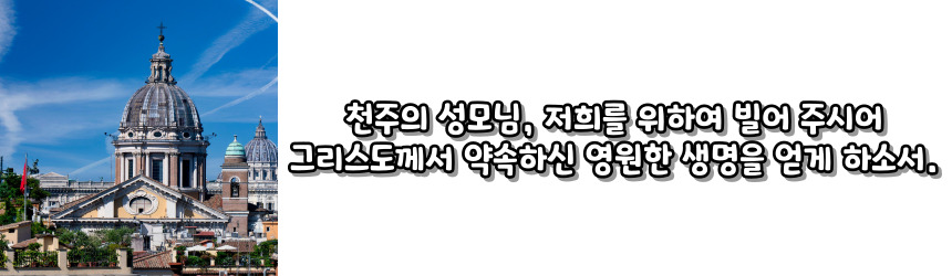 천주교 묵주 기도 성월 기도문_성월 기도