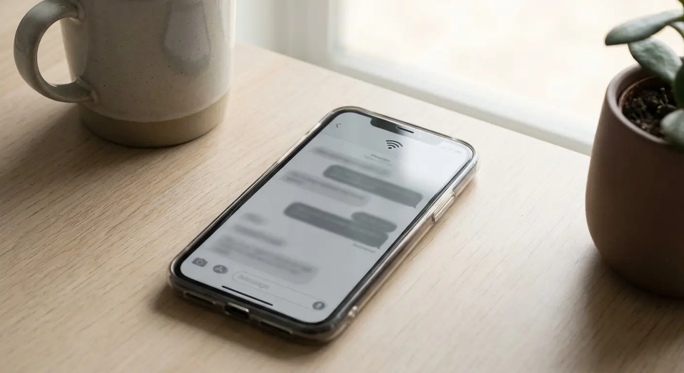 와이파이는 연결돼 있지만 카카오톡만 정상 작동하지 않는 상황을 설명하는 이미지