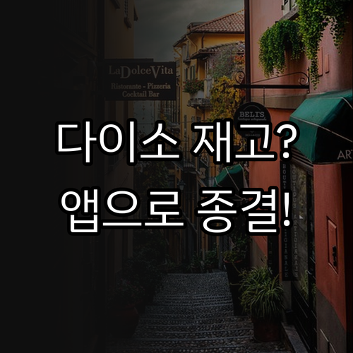 다이소몰 어플 설치 방법 및 매장 재..