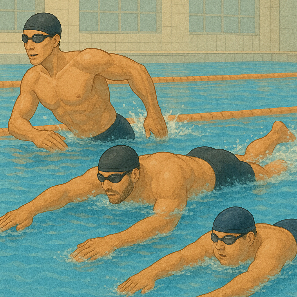 수영에서 체형별 전략 관련 사진