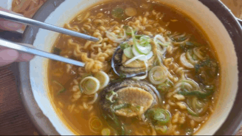 제주 대정읍 모슬포 맛집 한라전복 - 전복라면 영상