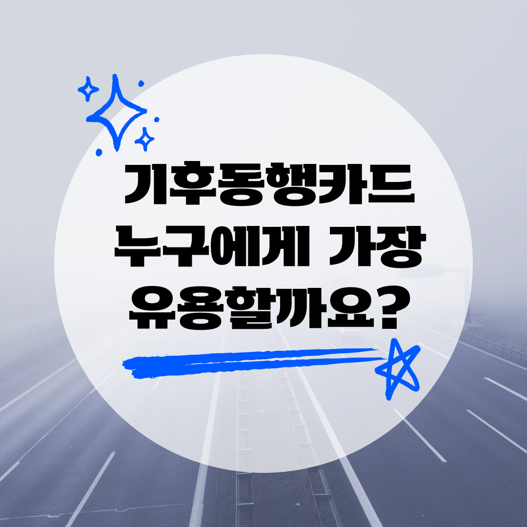 블로그 썸네일 기후동행카드