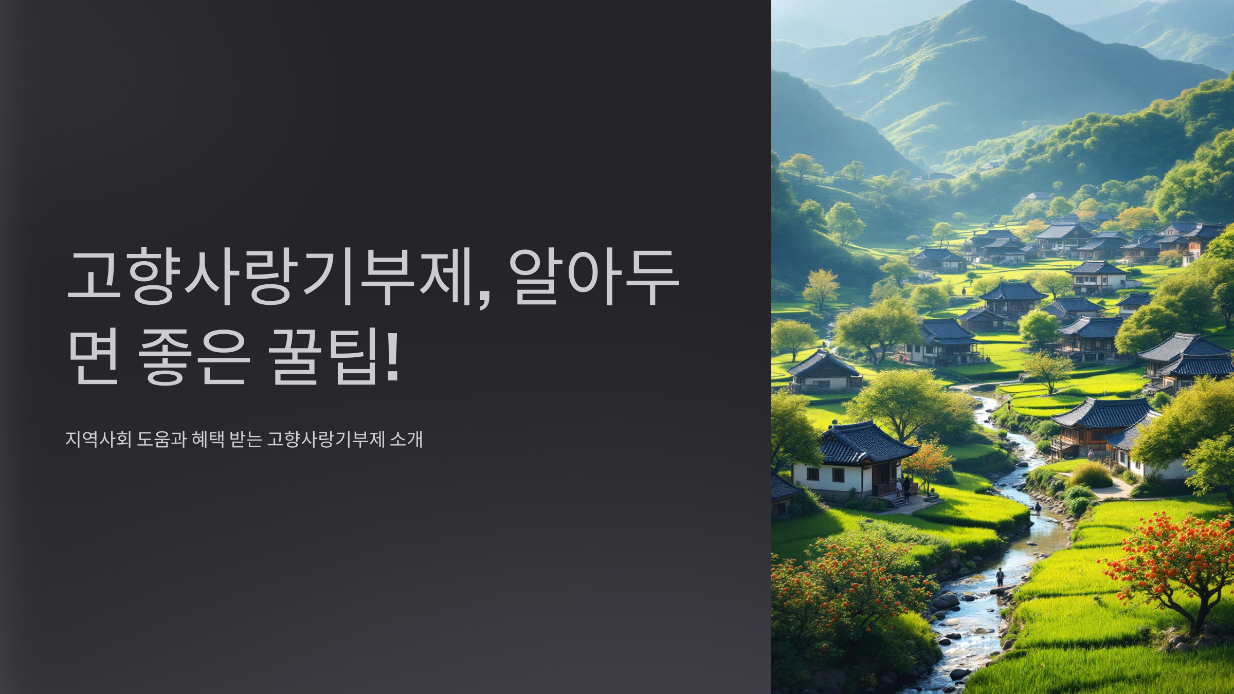 고향사랑기부제