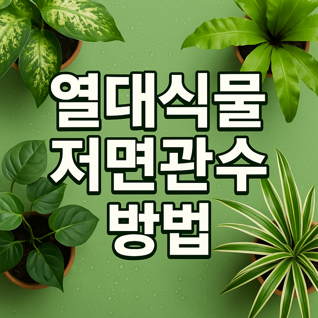 열대식물 저면관수