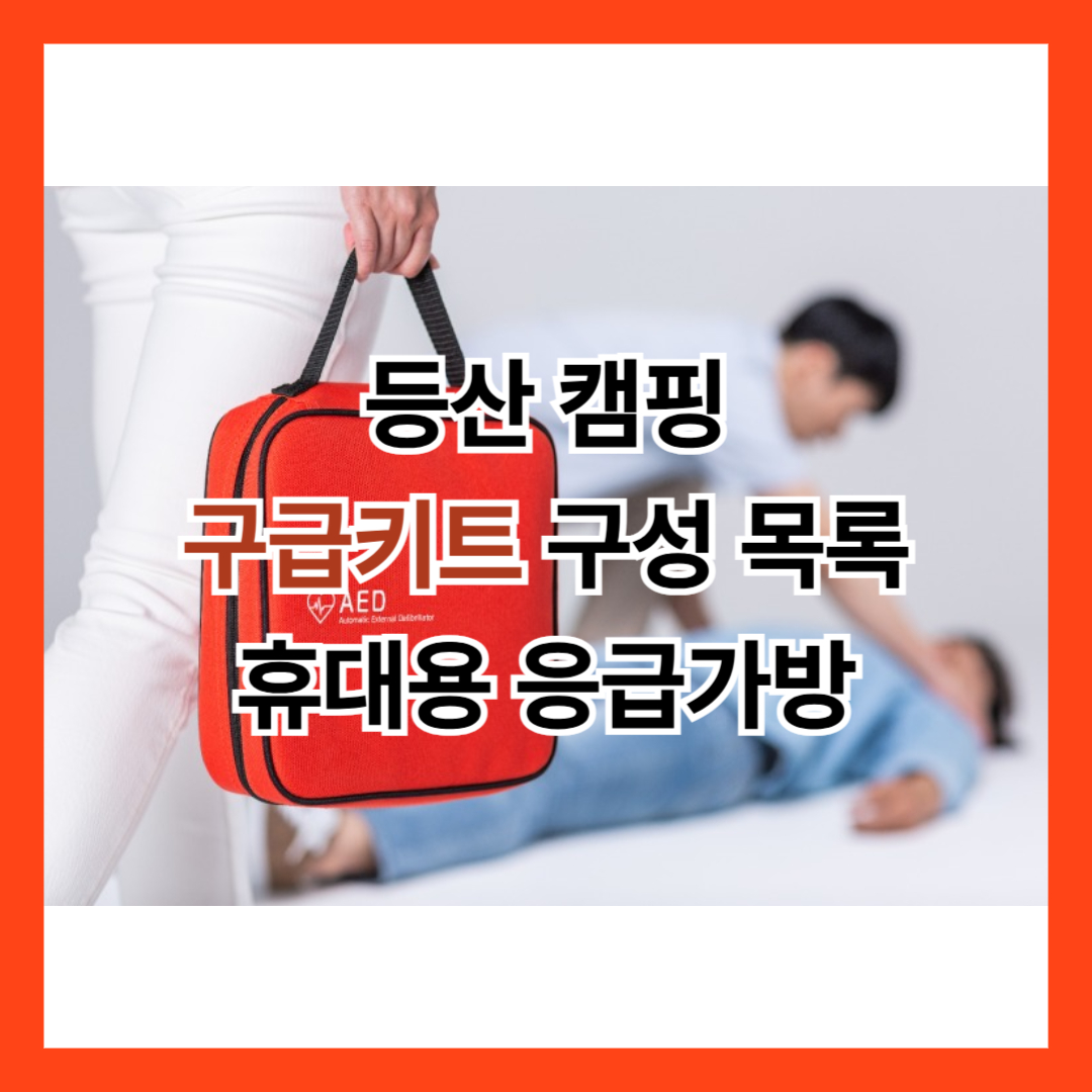 등산이나 캠핑에서 쓸 수 있는 휴대용 응급가방, 구급키트를 소개한다.