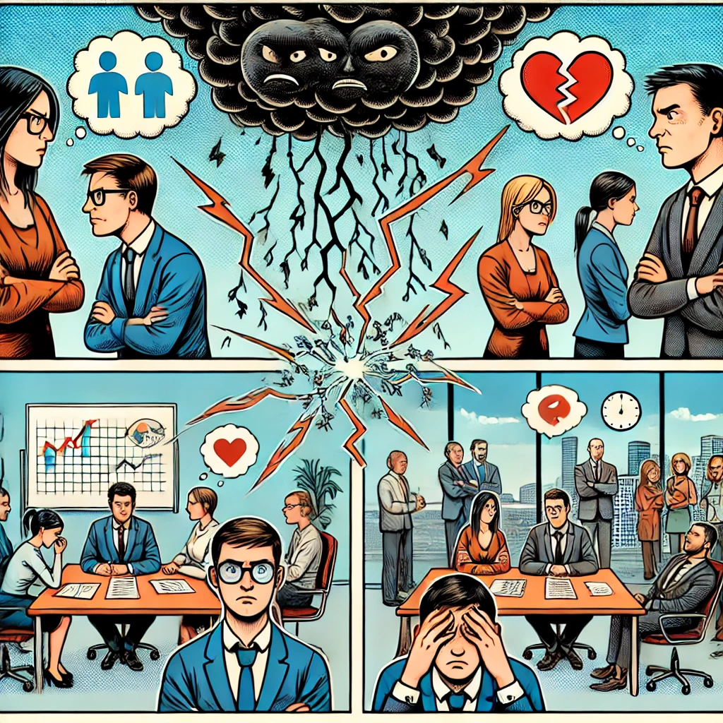 반목질시 (反目嫉視) 서로를 미워하며 질투하는 관계 - 2. 반목질시의 부정적인 영향