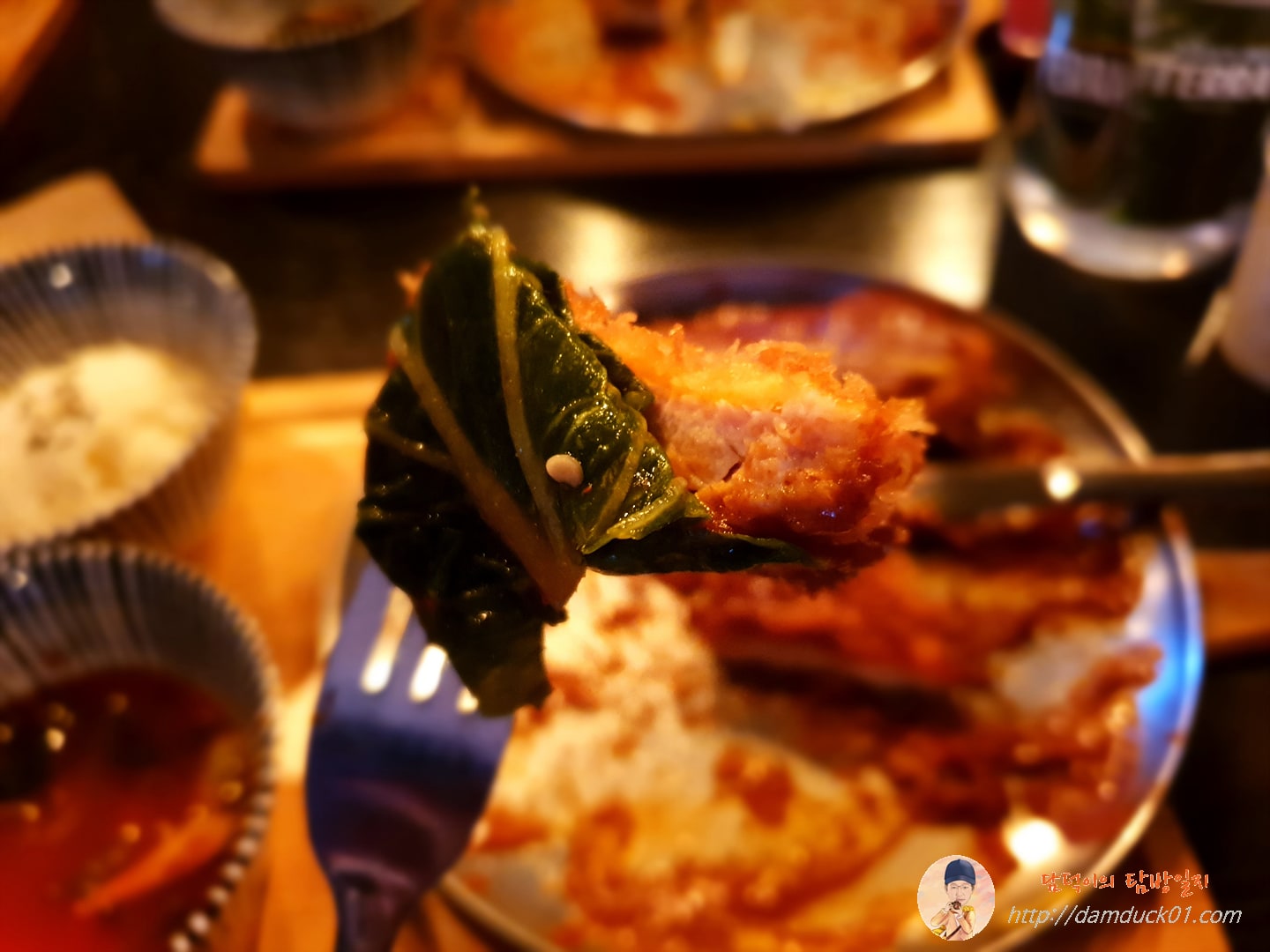 열무김치와 함께 먹는 돈가스는 별미.