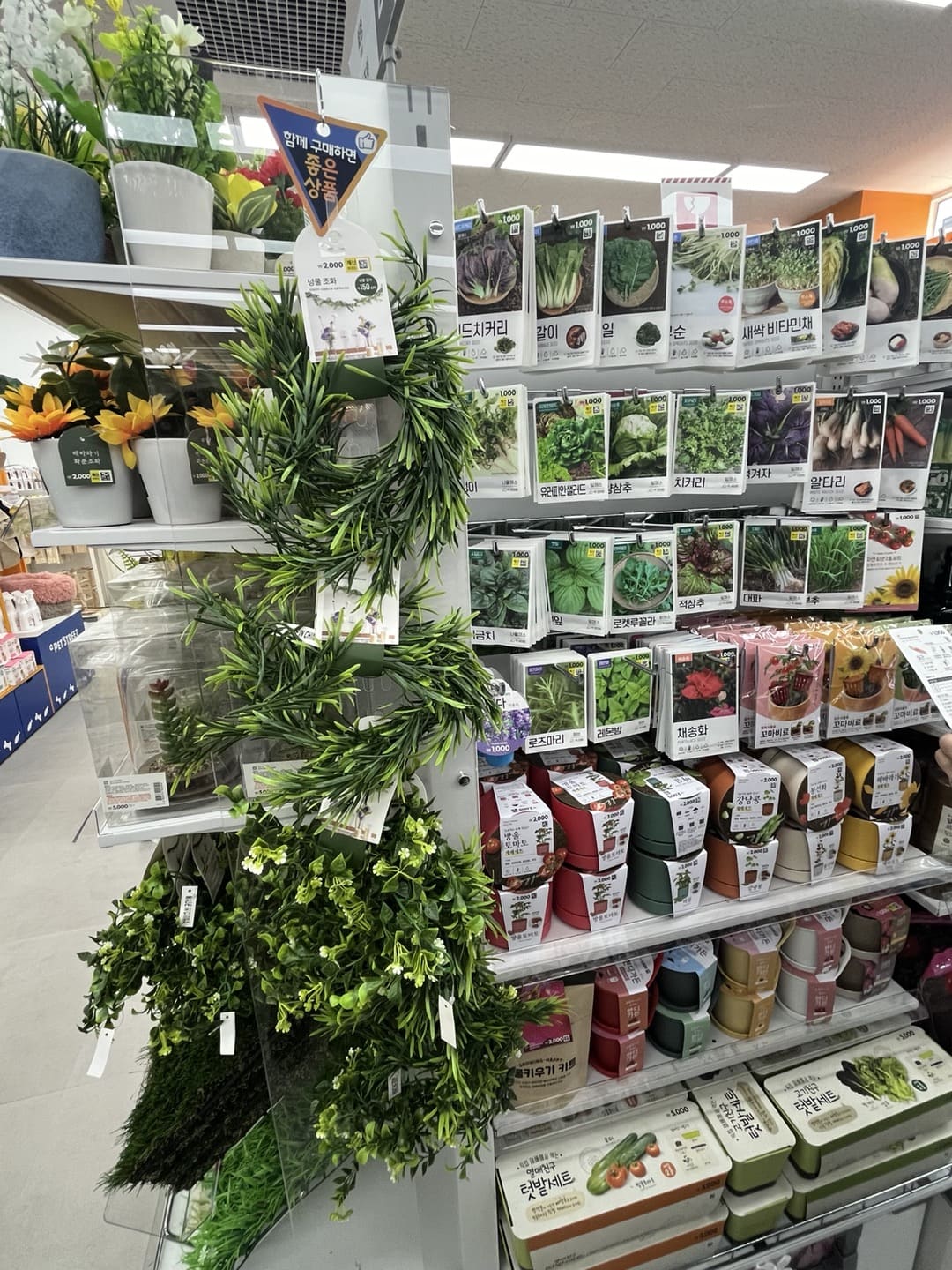 은평구 신규 오픈 다이소 응암2호점 2층 텃밭세트 화분
