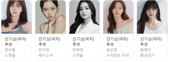 KBS 연기대상 11일 방영! 후보 배우 작품