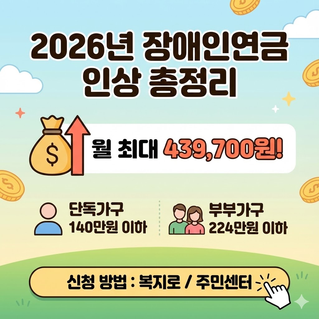 2026년 장애인연금 인상 안내 썸네일