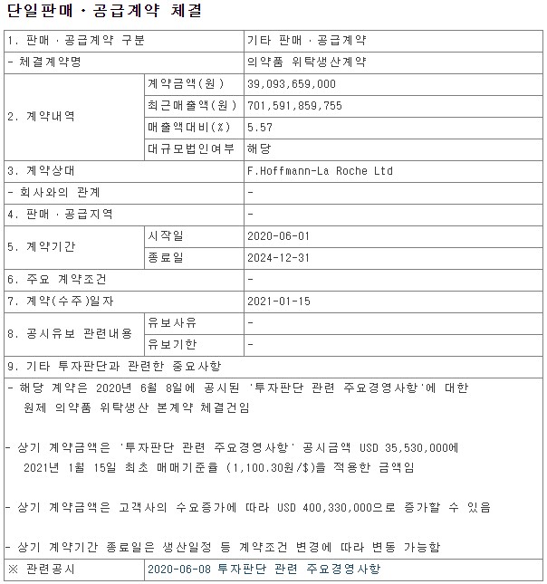 삼성바이오로직스 공시2