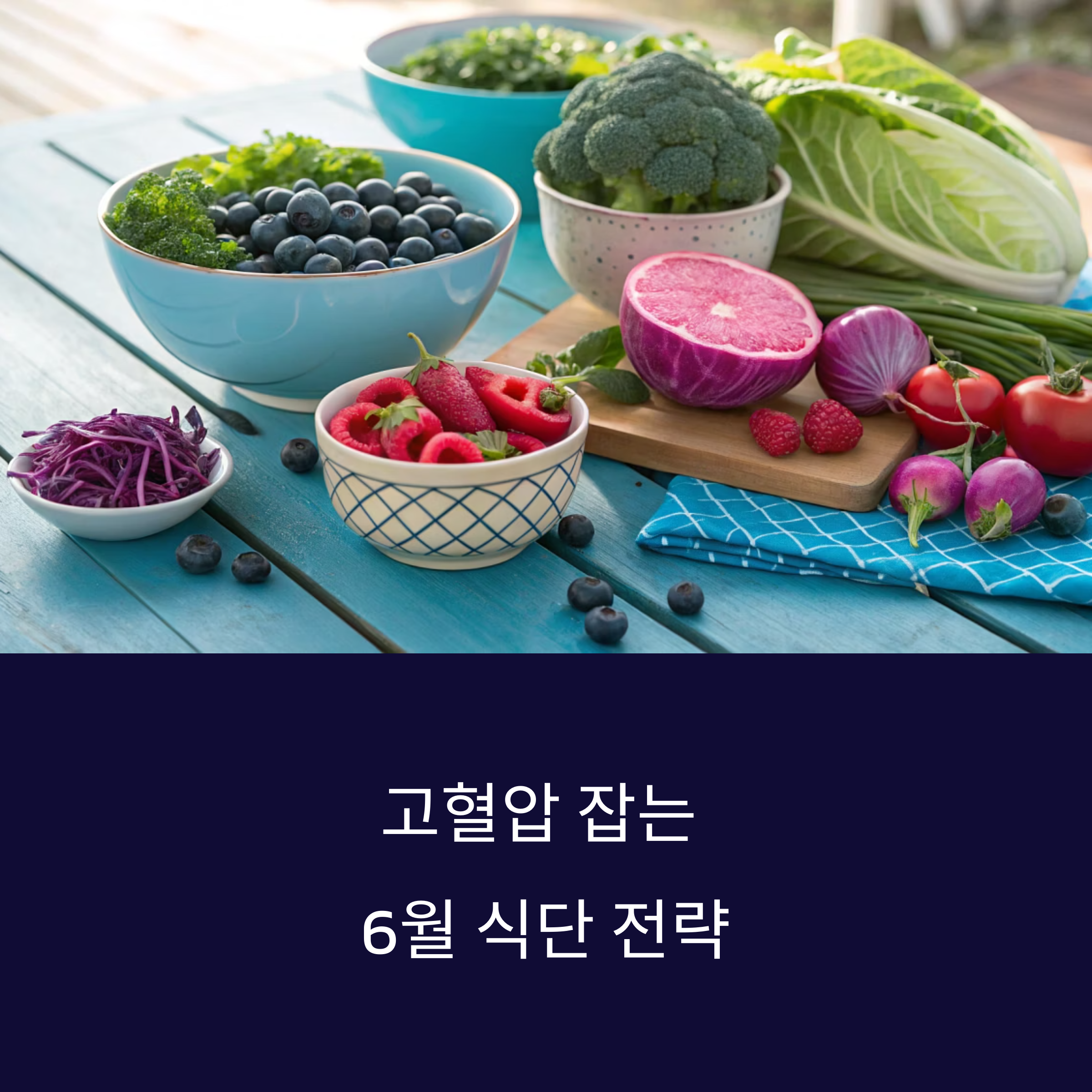 고혈압 잡는 6월 식단 전략, 실천하면 혈압이 달라진다!