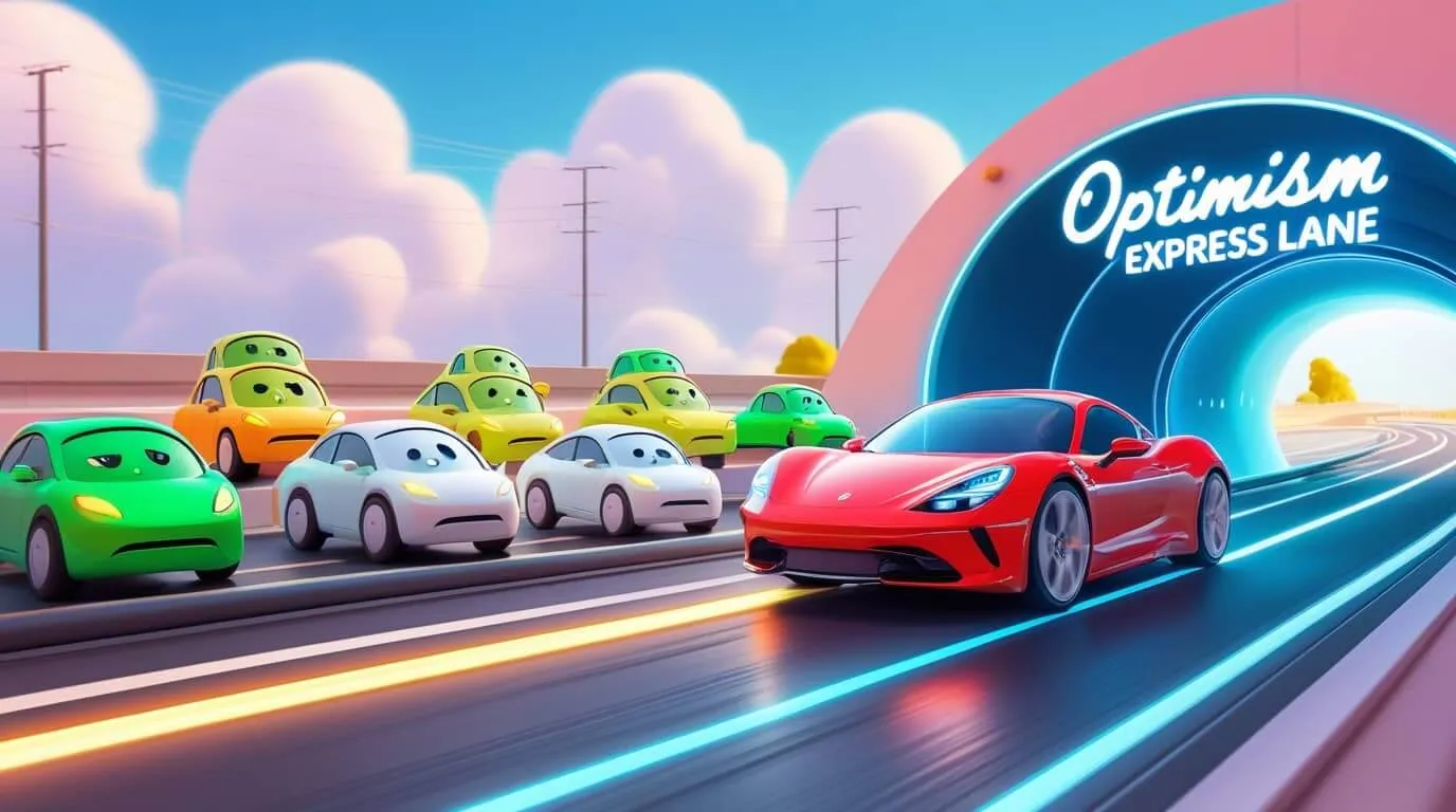 옵티미즘(OP) 코인이 업비트 상장 이후 주목받으며, 이더리움의 확장성과 빠른 거래 처리 속도를 상징하는 대표 이미지. 이 이미지는 블로그의 옵티미즘 코인 분석 주제를 시각적으로 전달함 (Optimism, OP coin, Upbit listing, Ethereum Layer2, scaling).