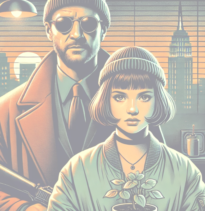 영화 레옹 관련 AI이미지 첨부