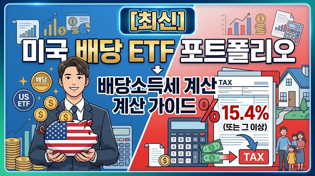 미국 배당 ETF 포트폴리오와 배당소득세 계산 가이드
