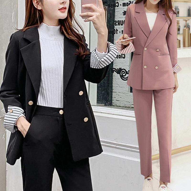 여성 자켓 정장세트 팬츠 투피스