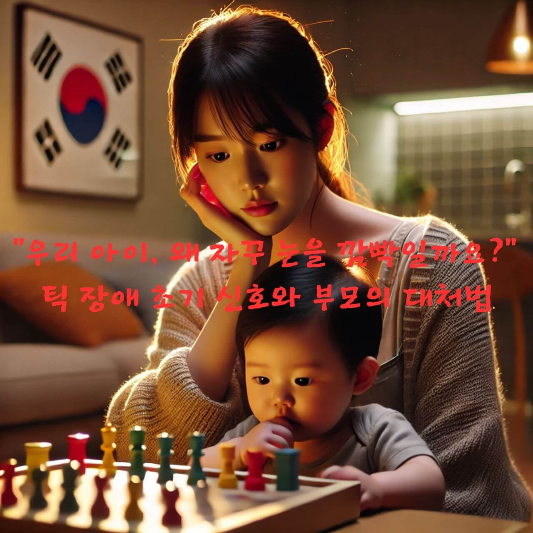 아이 눈 깜빡임 원인

틱 장애 초기 증상

아동 틱 vs 습관 구별법

틱 장애 부모 대처법

틱 장애 치료 시기

소아정신과 언제 가야 할까

틱 장애 악화시키는 말

감정 조절 훈련 아동

아이 반복행동 심리

틱 장애 상담 후기