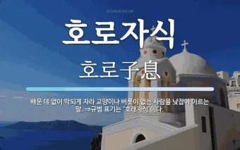 호로자식 속담 뜻 유래 의미 어원_42
