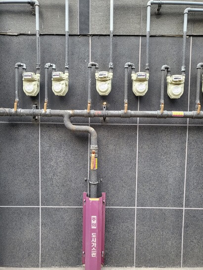 도시가스배관-도시가스계량기