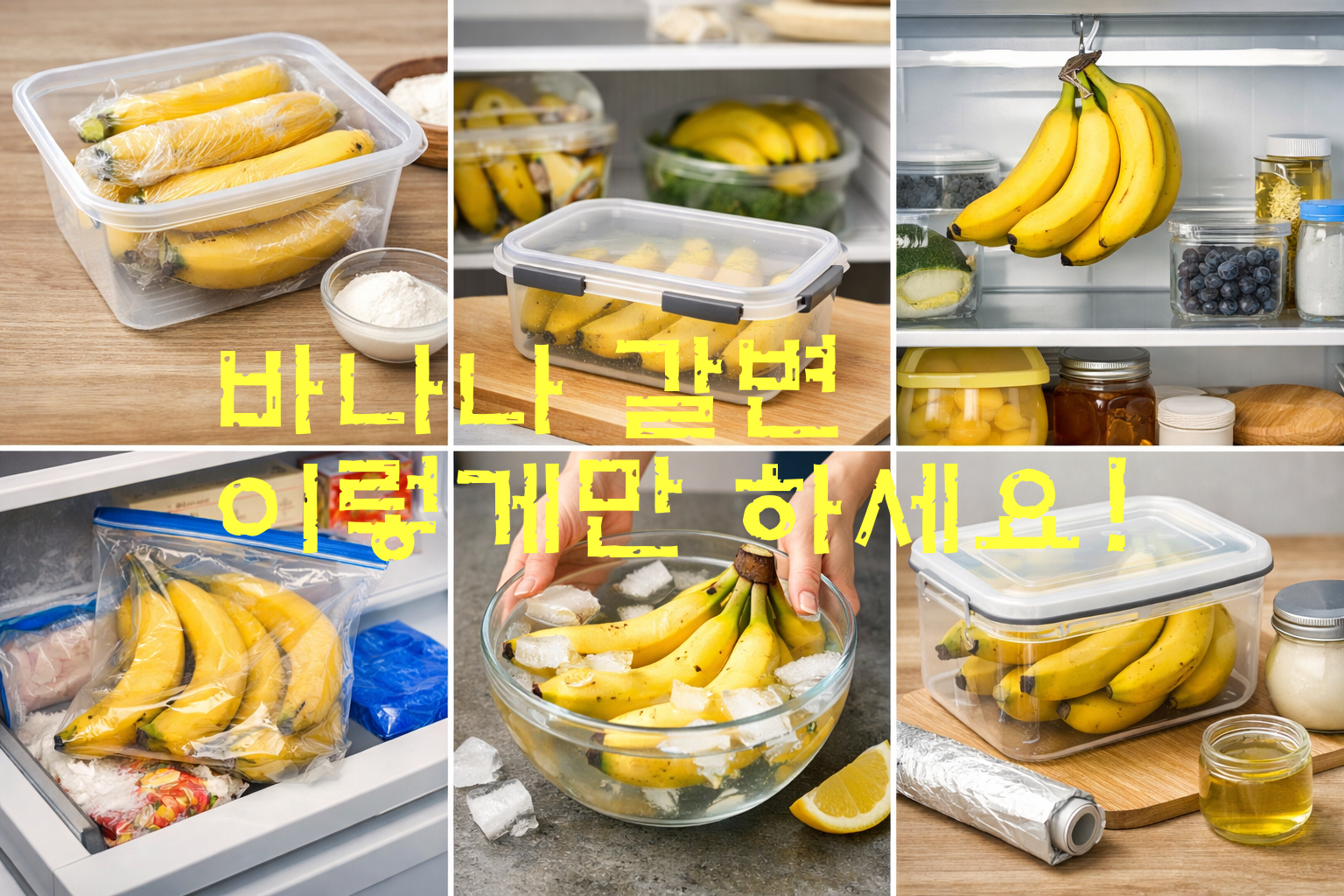 바나나 갈변 막는 방법 뭐가 좋을까? 🍌 제가 써본 현실 보관 꿀팁 6가지