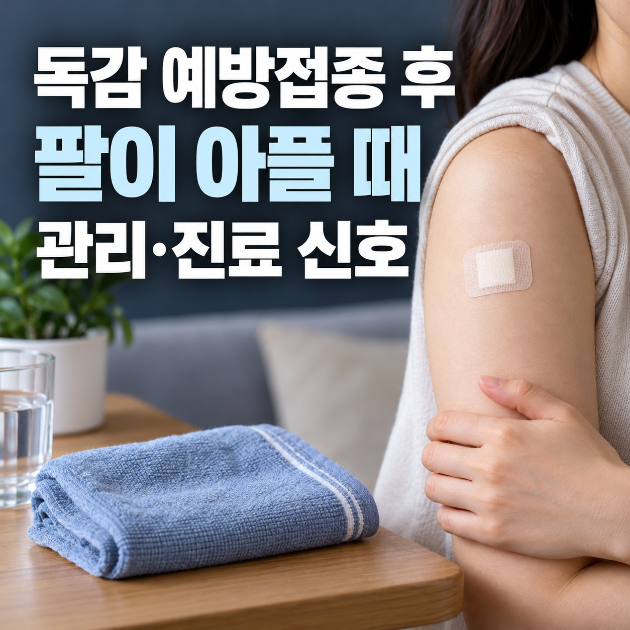 독감 접종 후 팔 통증 관리와 진료 신호 썸네일