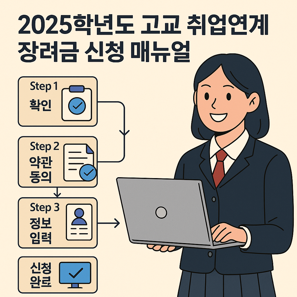 2025 고교 취업연계 장려금 신청방법 완전정리 (온라인&middot;모바일)