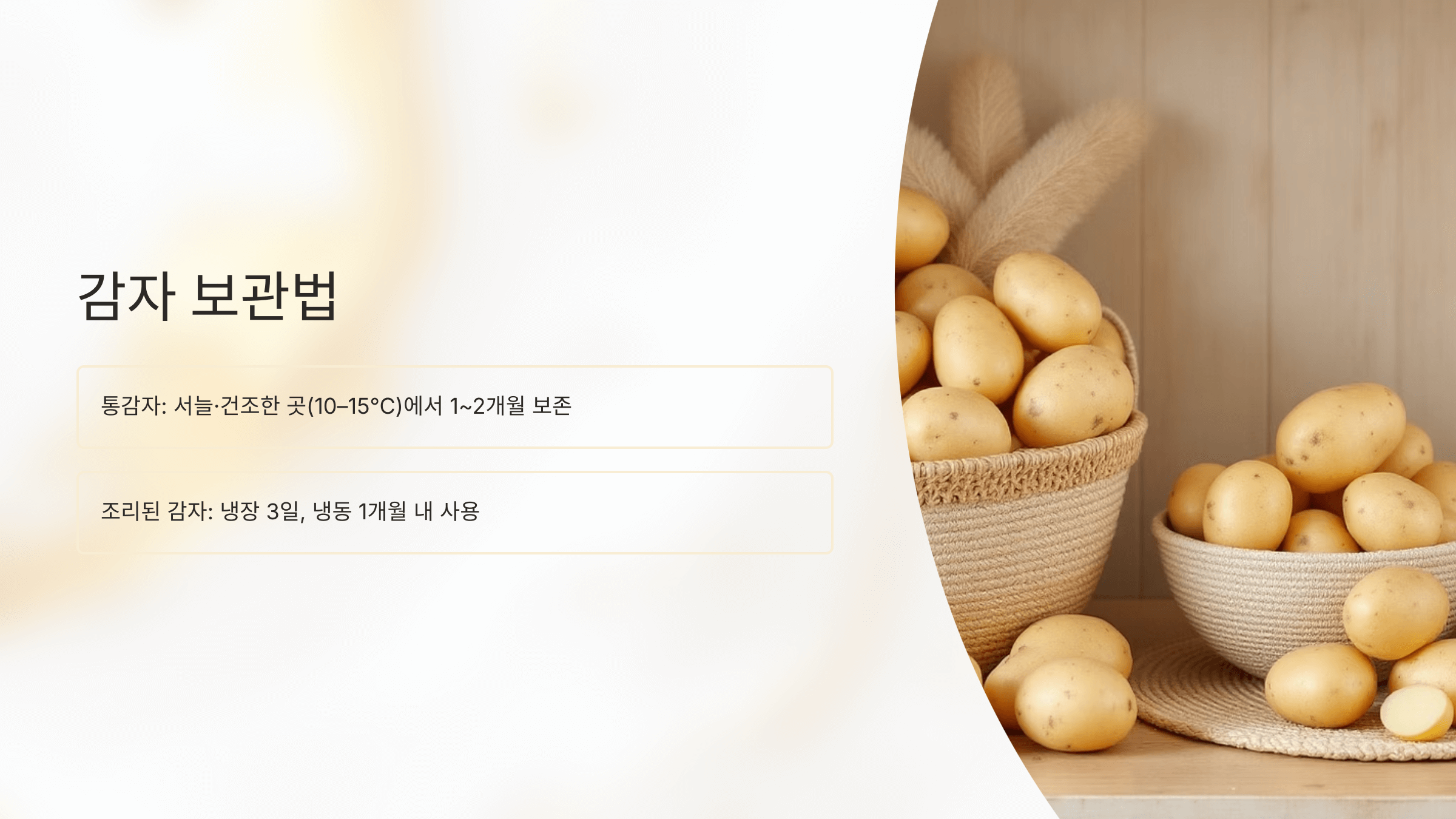 감자 사진입니다.